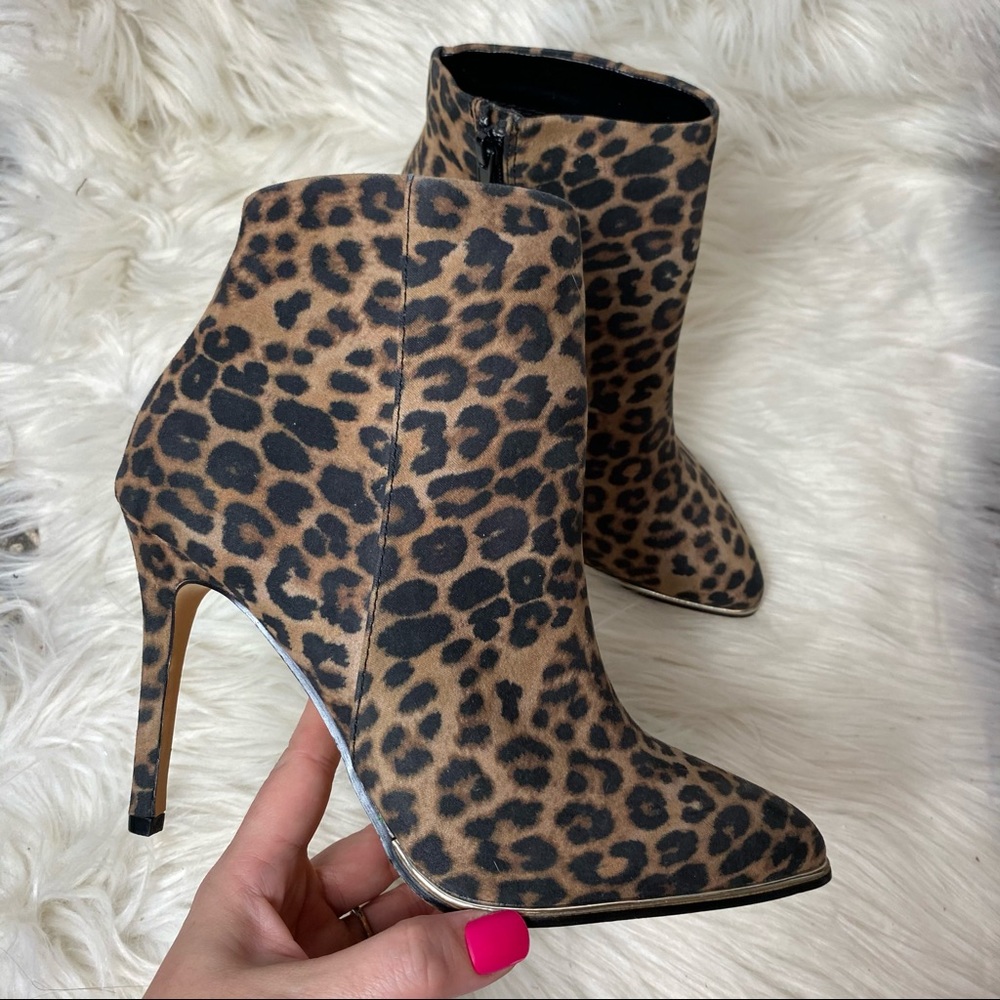 Express Leopard Ankle Boots Size 7